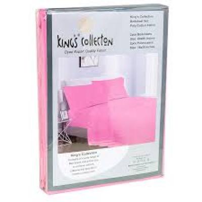 Pink Kings Collection Bedsheet Set 4Pcs